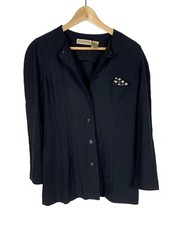 Vintage Liz Claiborne Button Down Blouse Petites Size 8