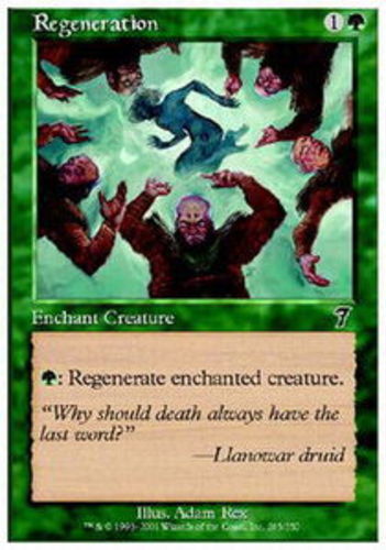 MTG magic cards 1x Regeneration - Foil 7th Edition NM-Mint, English