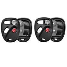 Remote Keyless Fob Case Shell Pad 4 Buttons Compatible with GM (2 Pack)