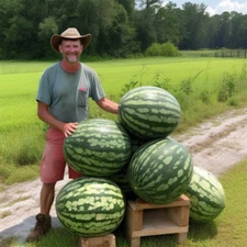 24 Florida Giant Watermelon Seeds --- Heirloom - Non GMO ---------- RARE