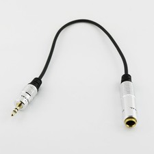 1pcs 3.5mm Male Plug To 6.35mm Female Stereo Mic Audio Convertor Cable 30cm 12in