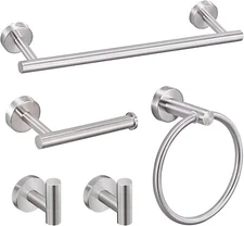 5 Pieces Brushed Nickel Bathroom Hardware Set, Bathroom Accessories ...