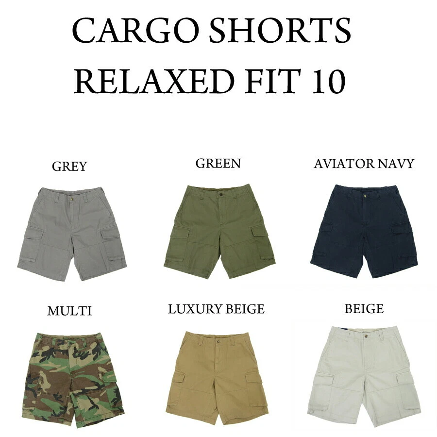 Polo Ralph Lauren Relaxed Fit 10" Cargo Shorts Pants - 6 color options -
