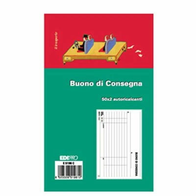 EDIPRO 10x Blocco Buono Consegna Autoricalcante Duplice Copia Moduli Fogli Blocchetti