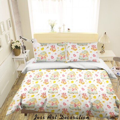 3D Sheep Gift Cartoon Pattern Quilt Cover Set Bedding Sets Pillowcases Queen