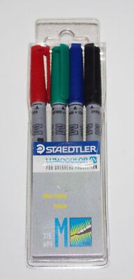 Lumocolor Non-Permanent Medium Point Pen Set of 4 Game Markers 315 WP4 Staedtler