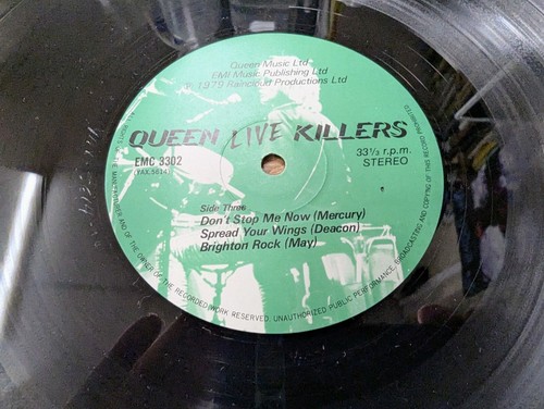 EMC 3302 2x12" 33RPM '79 QUEEN "LIVE KILLERS" Gatefold Double LP EX - Picture 9 of 14