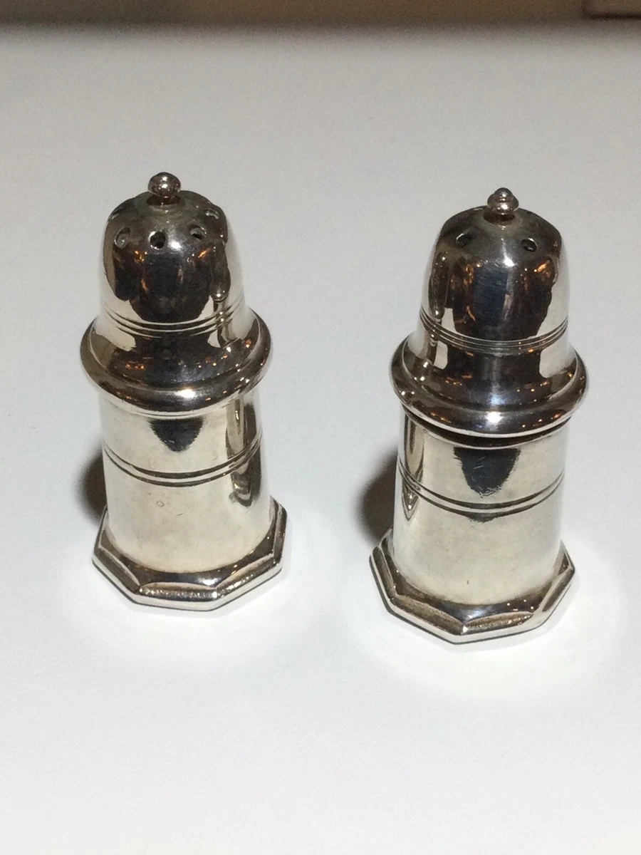 Christofle Antique US Sterling Silver Salt & Pepper Shakers for