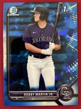 Robby Martin Jr. 2022 Bowman Sapphire 1st Bowman Chrome Blue Refractor #BCP-43 