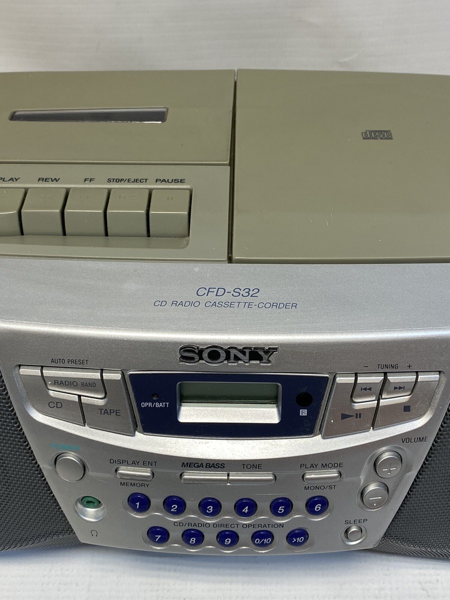 Sony CFD-S32 CD Radio Cassette Player/ Recorder | eBay