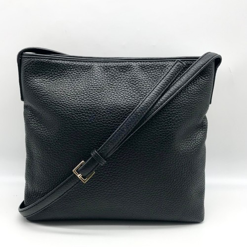 Kate Spade Black Pebbled Leather Karla Crossbody Bag - Picture 2 of 10
