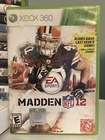 Madden NFL 12 Microsoft Xbox 360 Complete CIB TESTED WORKS