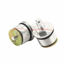 Motorcycle Fork Cap Bolts For Moto Guzzi V7 Threads Size 34.8x1.5mm 1Pair Silver