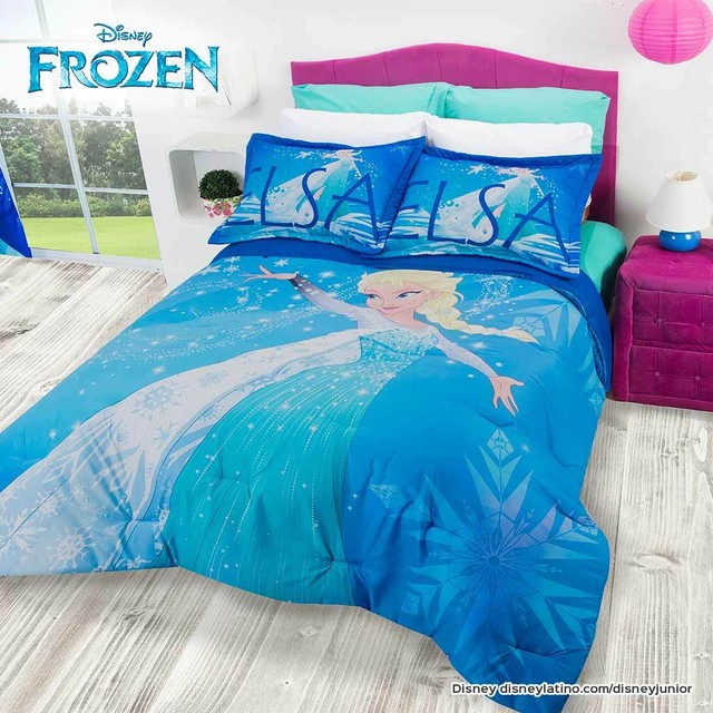 Disney Frozen Comforter Set Full Girls Teens Bedding Anna And Elsa