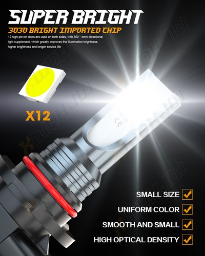 For 2015-2021 2022 2023 Ford F150 LED Headlight Hi/Lo Beam Fog Light Bulbs - Foto 18 di 21