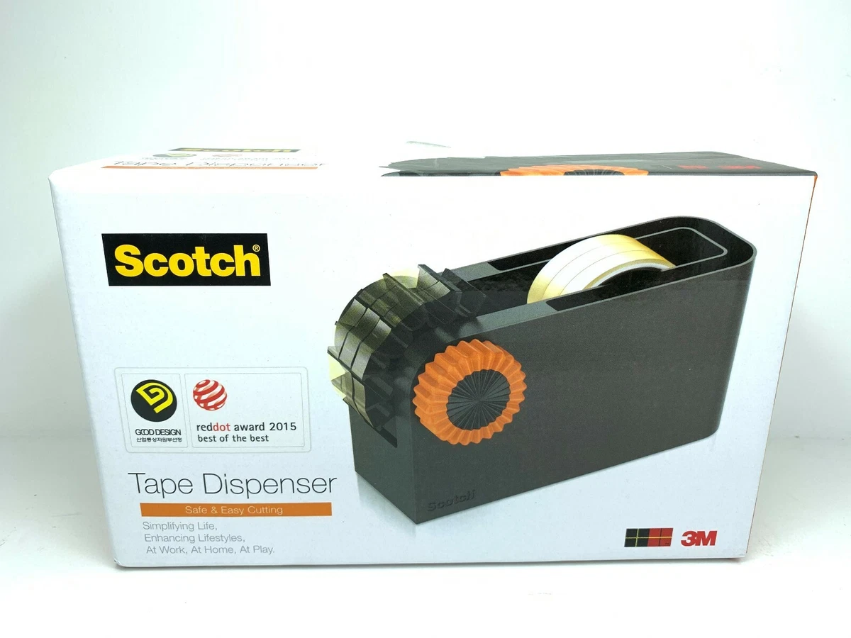 3M Scotch Tape Dispenser 3 inch Tape Cutter Pen Holder White Or Black