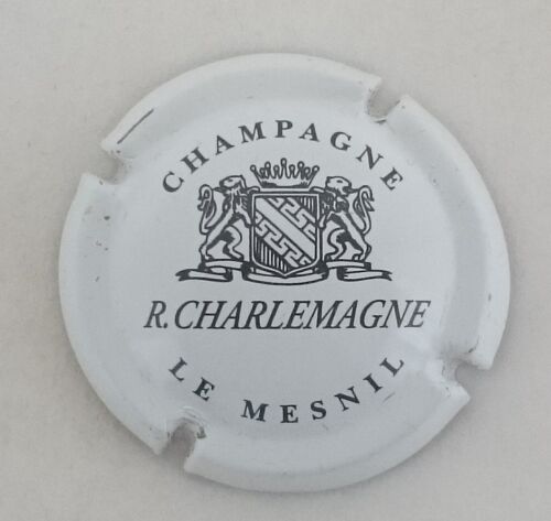 capsule champagne CHARLEMAGNE Robert n°1 blanc et noir - Photo 1/1