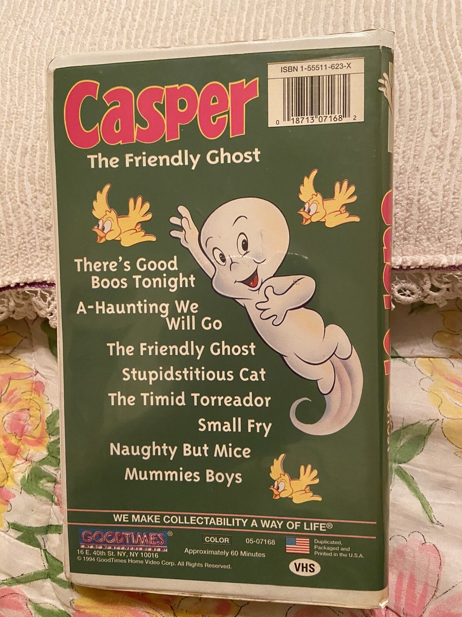 Casper The Friendly Ghost VHS Goodtimes 1994 Clamshell
