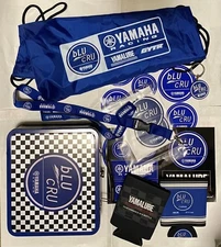 YAMAHA RACING YAMAHA BLU CRU LUNCH BOX LANYARD STICKER SHEETS BLU CRU GEAR BAG