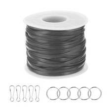 Lanyard String Kit, Lacing Cord with Accessories, Dark Grey