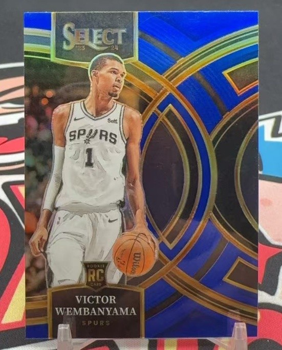 Victor Wembanyama 2023-24 Panini Select RC Premier Blue #121