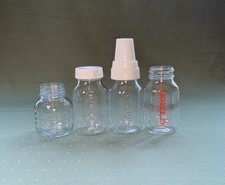 Vintage Glass Baby Bottles 3 Evenflo 4oz  1 Enfamel 2oz No Nipple 