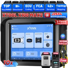 XTOOL X100 MAX2 Ultimate Automotive Diagnostic Scanner ECU J2534 Programming 