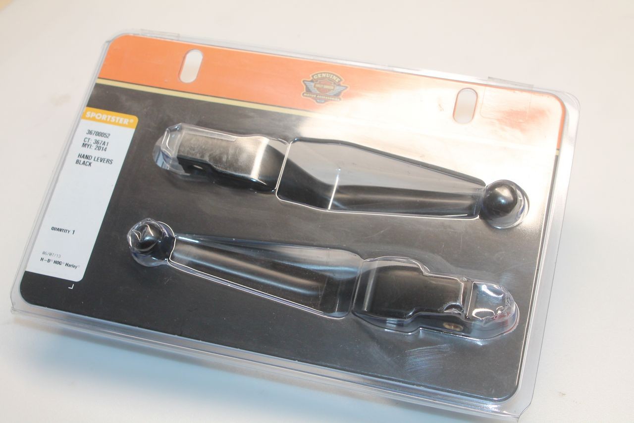 Leviers Noirs Harley Sportster XL pour une Meilleure Prise en Main Réf 36700052