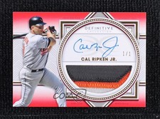 2022 Topps Definitive Collection Relic Red 1/1 Cal Ripken Jr Auto HOF lz7