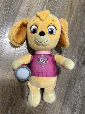 PAW Patrol Snuggle up Skye Plush with Flashlight Light & Sings Sing 14 