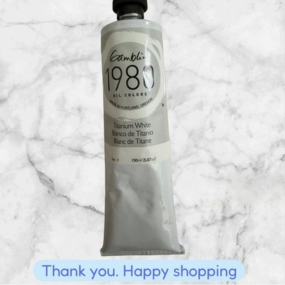 Gamblin 1980 Oil Titanium White 150Ml BRAND NEW SHIPPING