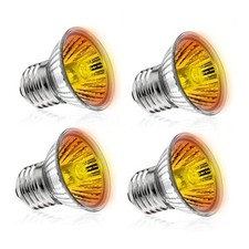 Reptile Heat Lamp Turtle Heating Light 4PCS 50W UVA UVB Heat Bulb Simulated