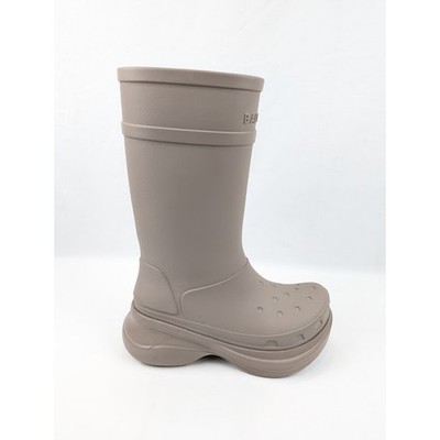 Balenciaga Crocs Rubber Boots in Beige BNWB 43