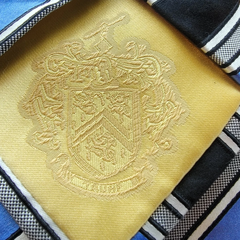  Corbata a rayas Trump Signature 3,75X59" azul seda blanco  Foto 2 de 4