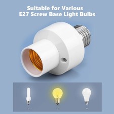 E27 Socket Light Bulbs Adapter Lamp Holder Motion Sensor LED Lamp Base Holder
