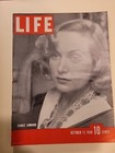 CAROLE LOMBARD on the cover of LIFE MAGAZINE, Oct 17, 1938,  VG+ — photo 1