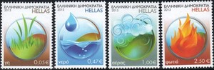 Fire-Greece Four Elements / Earth, Wind, Water and Fire