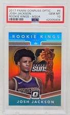 2017 Optic Rookie Kings Aqua Refractor JOSH JACKSON RC CARD /25 PSA 10 GEM MINT. rookie card picture
