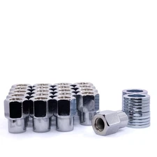 20 Lug Nuts 1/2-20 Chrome Open End Mag Wheel Nut .55" Medium Shank