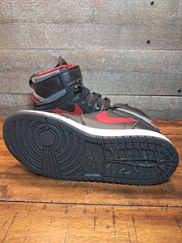 Nike Air Jordan 1 High FlyEase Black Smoke Grey Gym Red DC7986-006 Sz 4.5Y / 6W - Picture 9 of 13