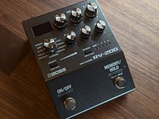 Boss RV-200 Reverb Guitar Effects Pedal Stereo Midi Digital Reverb
