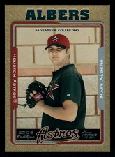 Matt Albers Houston Astros 2005 Topps Update Gold #UH258