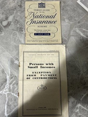 Guide To The National Insurance Scheme & Ministry Of Ni 1946-1948 Heft Konvolut