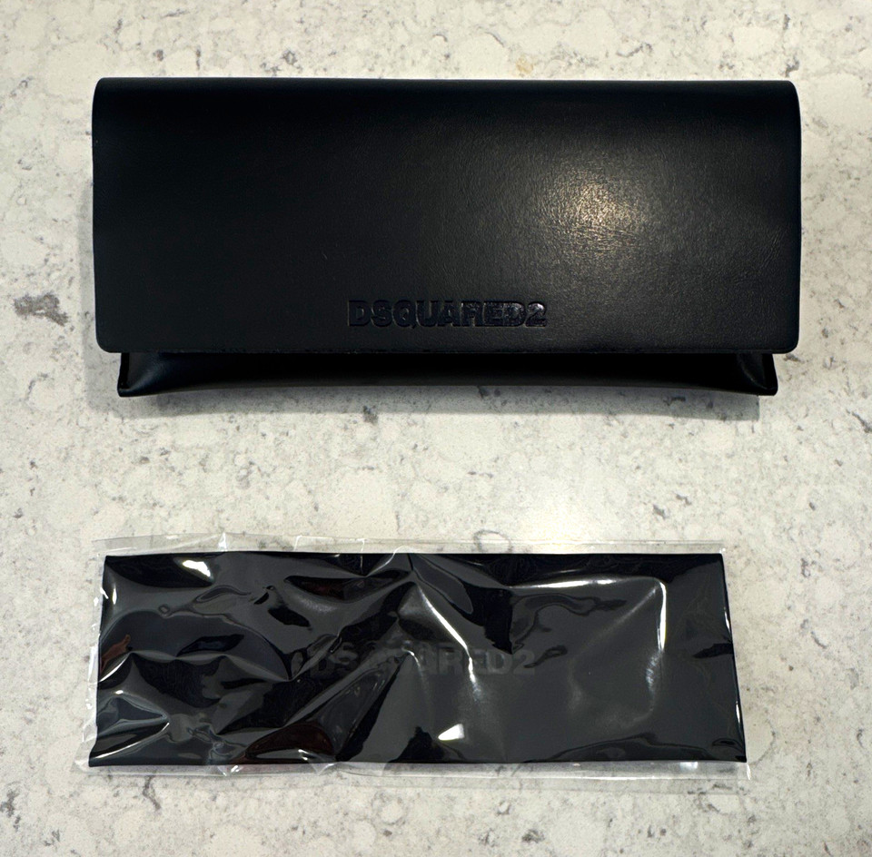 Spectacule Case Dsquared2 Black Case for Glasses & Sunglasses with Cloth | eBay UK