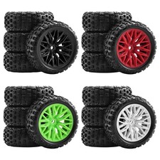 4x 1:18 RC Wheels and Tires Replacement High Performance Assembly RC Vehicle
