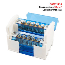 Din Rail Terminal Block WKH207 Power Distribution Box Modular Connection Block