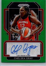 2022 Panini Prizm WNBA Chelsea Gray #SG-CGY Signatures Green Auto Las Vegas Aces