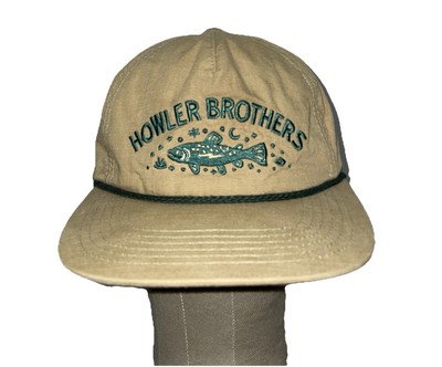 Howler Brothers Snapback Hat Limited Edition Creative Creatures Trout Tan Bros