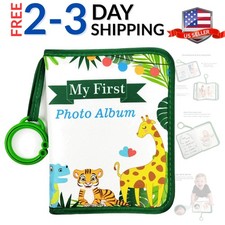 Baby Memory Book 4X6", with Milestone Cards, Soft Photo Cloth Book Gift Set f...