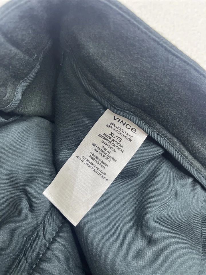 $365 Vince Acogedores Pantalones para Mujer XL Verde Bosque Mezcla de Lana Cintura Elástica Foto 4 de 4